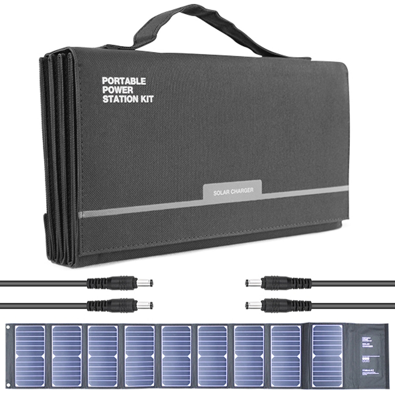Hyundai H60 Portable & Foldable Solar Charger With USB and DC Connectivity 60W