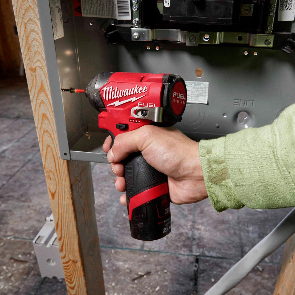 Milwaukee M12FPP2A2-602X 12V Fuel Brushless Combi Drill & Impact Driver with 2 x 6.0Ah Batteries Charger & Case 4933480589