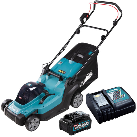 Makita LM004GM103 40Vmax XGT Brushless 430mm (17") Lawn Mower With 1 x 4.0Ah Battery & Charger