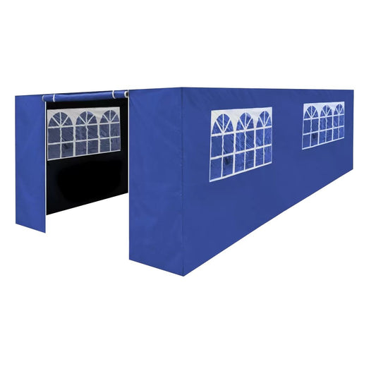 Dellonda DG155 Premium Gazebo Side Walls Doors Windows 3 x 6m Blue