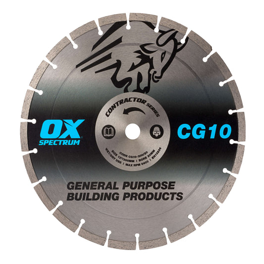 OX 300/20mm General Purpose Contractor Diamond Blade CG10-300/20