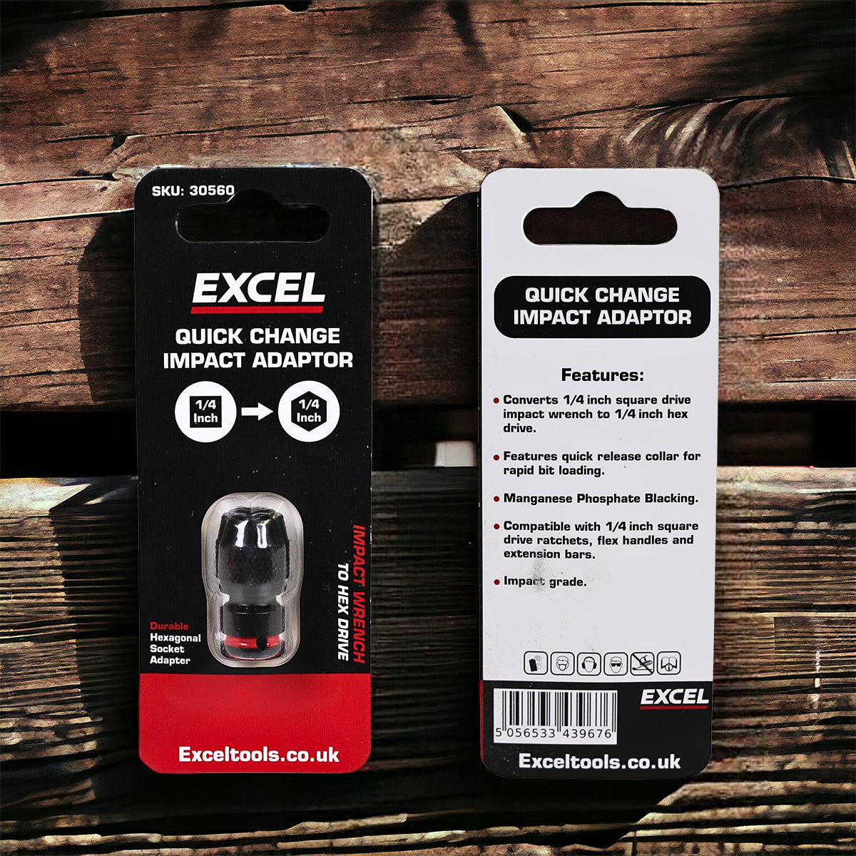 Excel 30mm Quick Release Impact Socket Hex Shank Adapter