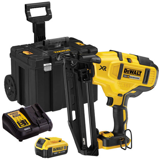 DeWalt DCN660N 18V Brushless Second Fix Nailer with 1 x 4.0Ah Battery & Charger T4TKIT-828