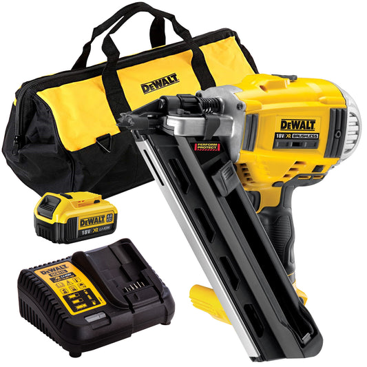 Dewalt DCN692 18V Brushless First Fix Framing Nailer with 1 x 4.0Ah Battery & Charger T4TKIT-835
