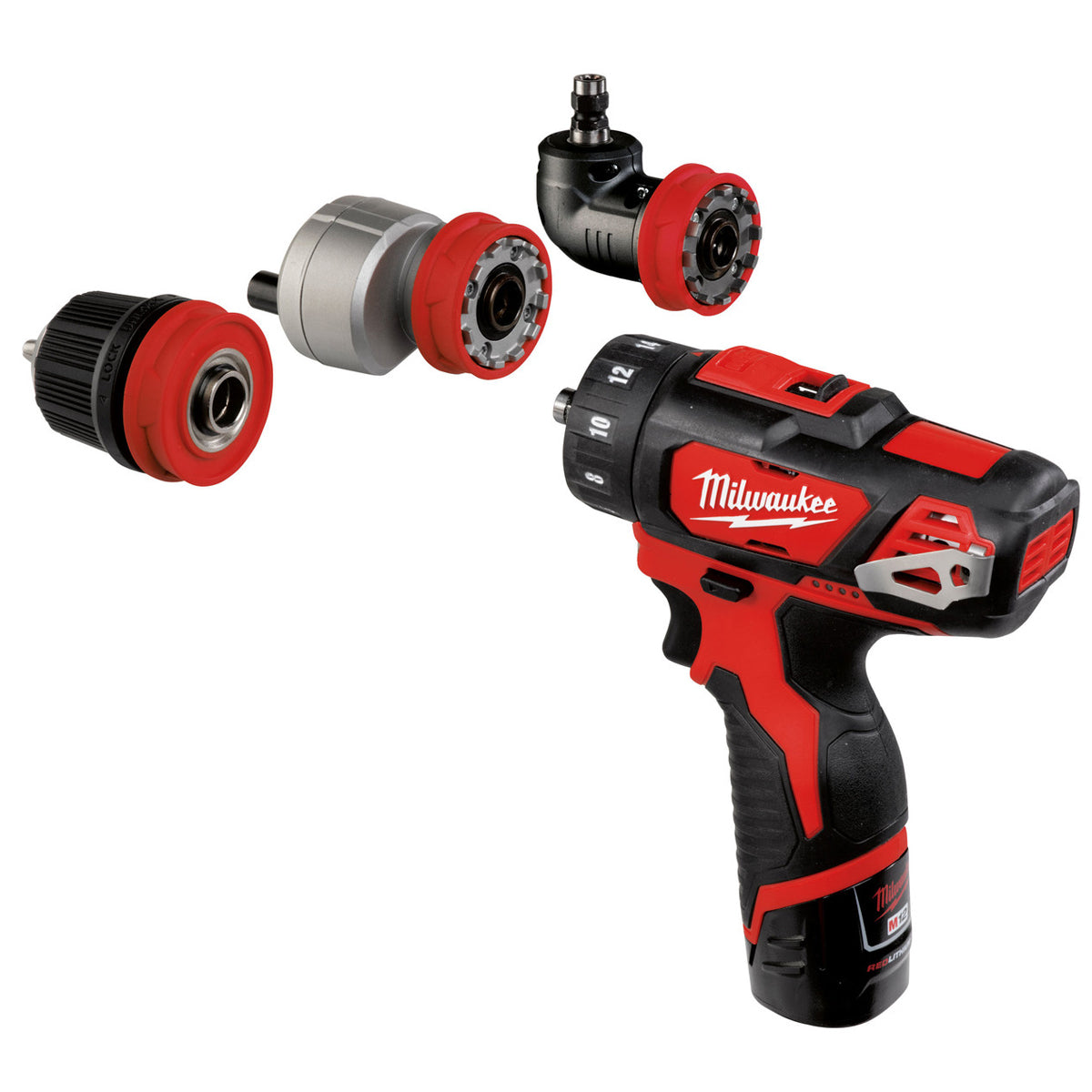 Milwaukee M12 BDDXKIT-202C 12V Drill Driver with 2 x 2.0Ah Batteries, Charger & Case 4933447773