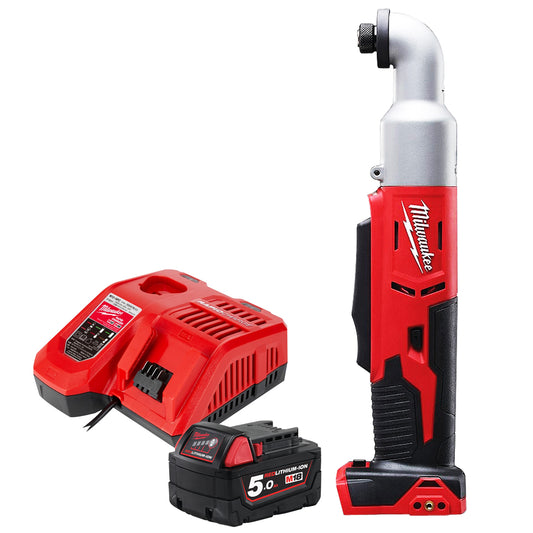 Milwaukee M18BRAID-0 18V 1/4” Hex Right Angle Impact Driver with 1 x 5.0Ah Battery & Charger