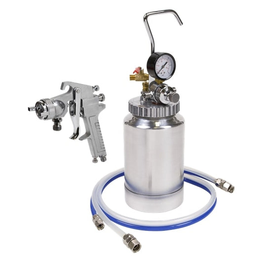 Sealey SSG1P Pressure Pot System with Spray Gun and Hoses 1.8mm Set-Up