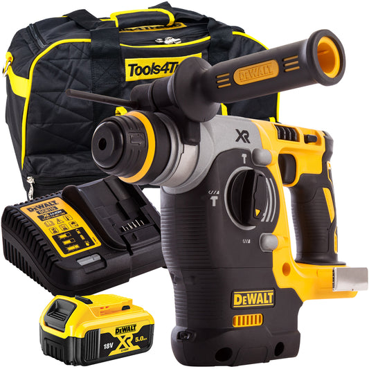 DeWalt DCH273N 18V Brushless SDS+ Rotary Hammer Drill with 1 x 5.0Ah Battery & Charger in Bag