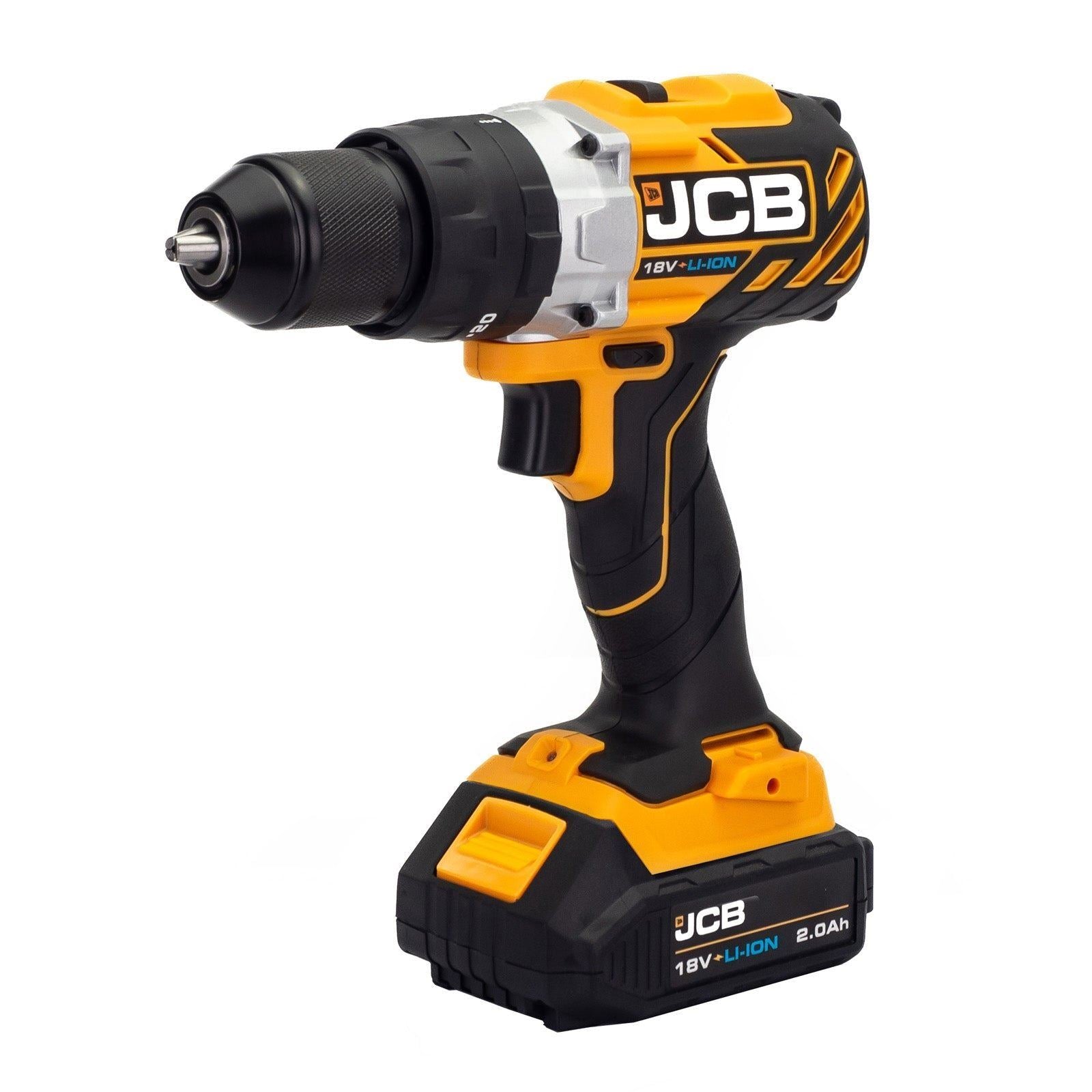 JCB 18BLCD-2X-B 18V Brushless Variable Speed Combi Drill with 1 x 2.0Ah Battery & 1 x 2.4A Fast Charger