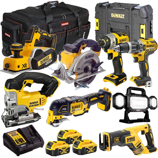 Dewalt 18V 8 Piece Power Tool Kit with 3 x 5.0Ah Battery & Charger T4TKIT-9759
