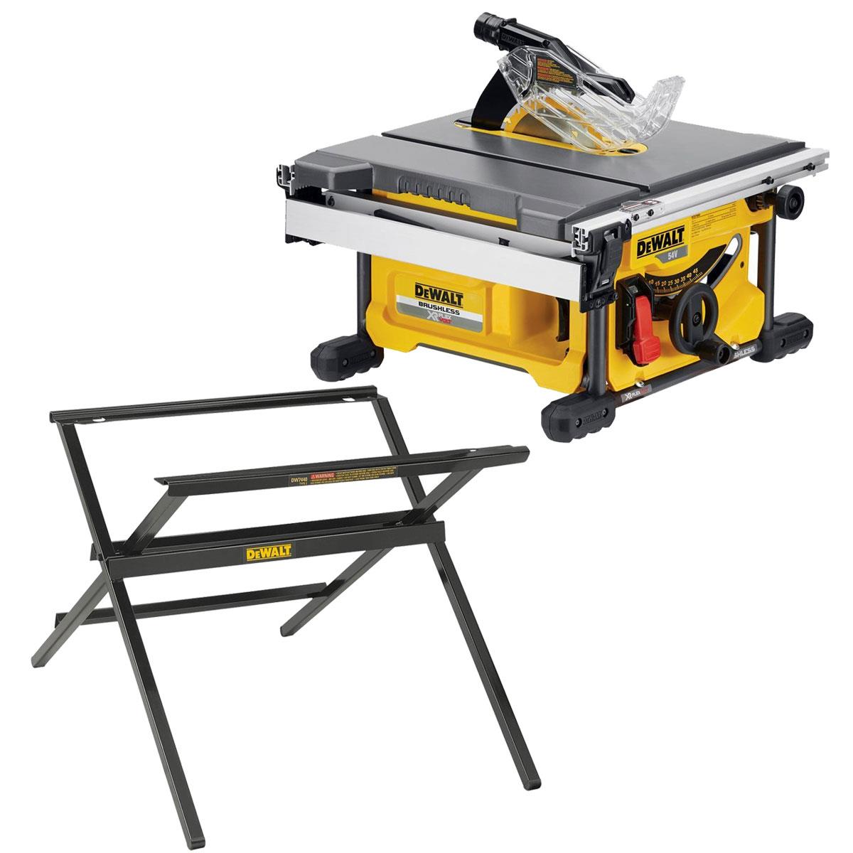 Dewalt DCS7485N 54V XR Flexvolt Brushless 210mm Table Saw with Folding Leg Stand