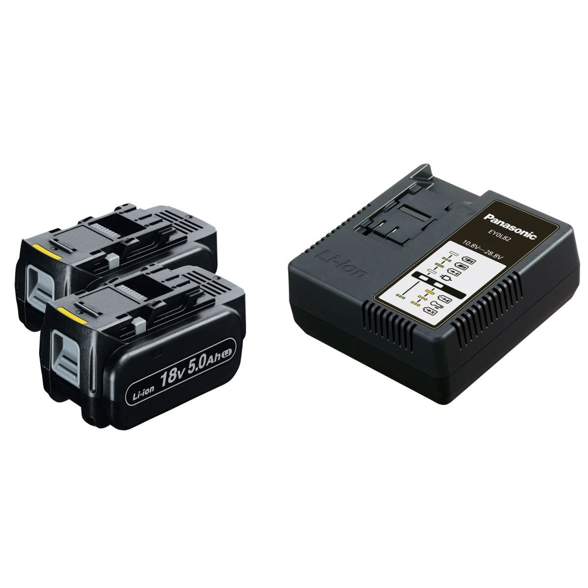 Panasonic PAN45A5LJ EY45A5LJ2G 18V Bandsaw & Systainer Case 2 x 5.0Ah Li-ion Batteries & Charger