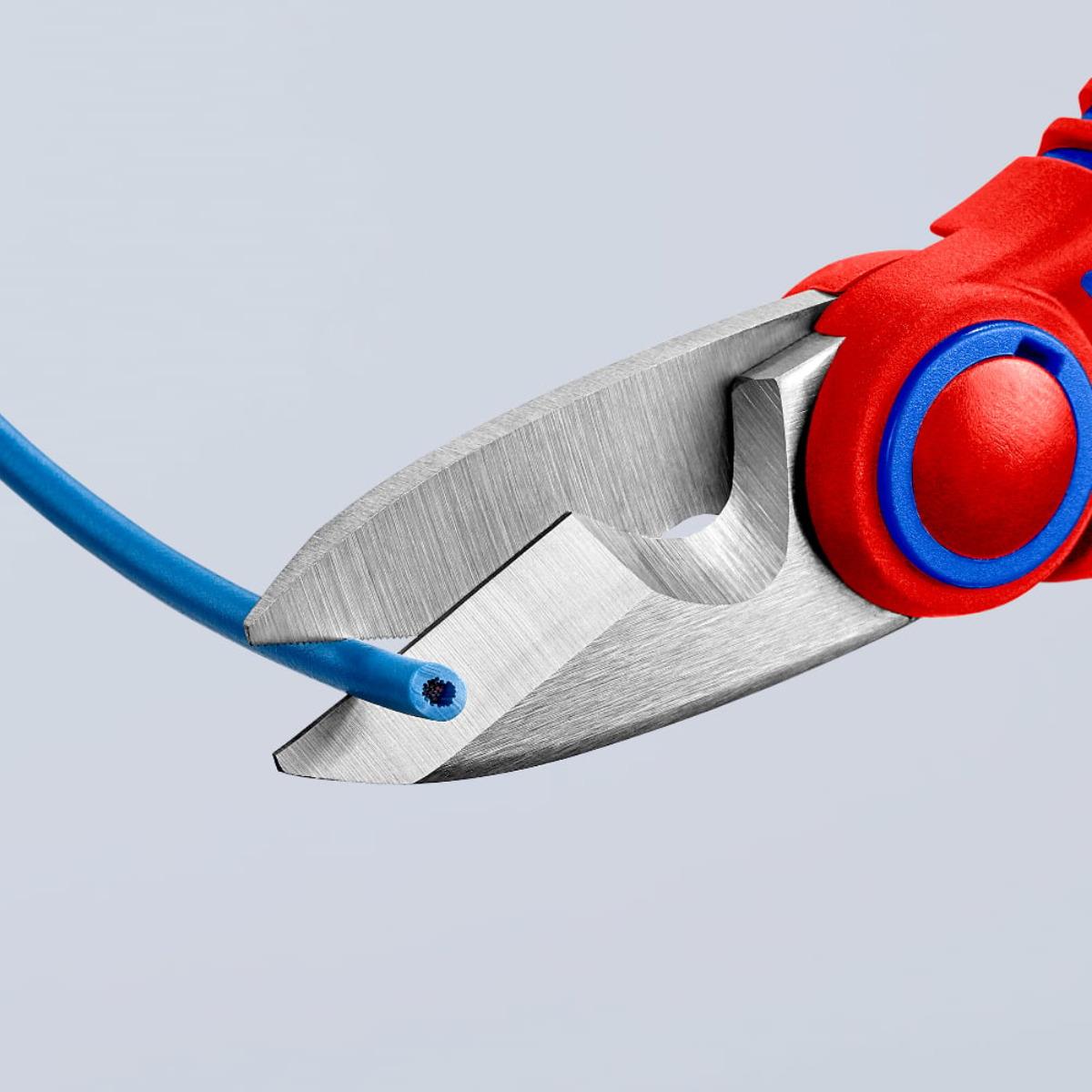 Knipex Electricians Shears Cable Cutters with Multi-Component Grips 95 05 10 SB