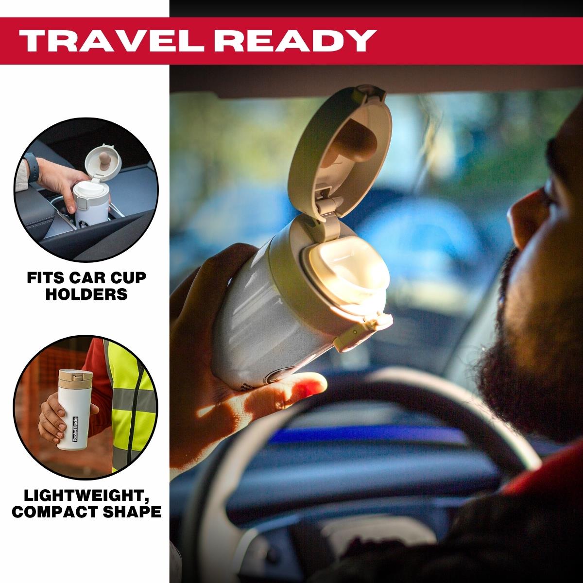 Tools4Trade Stainless Steel Thermal Coffee Mug - White (360ml)