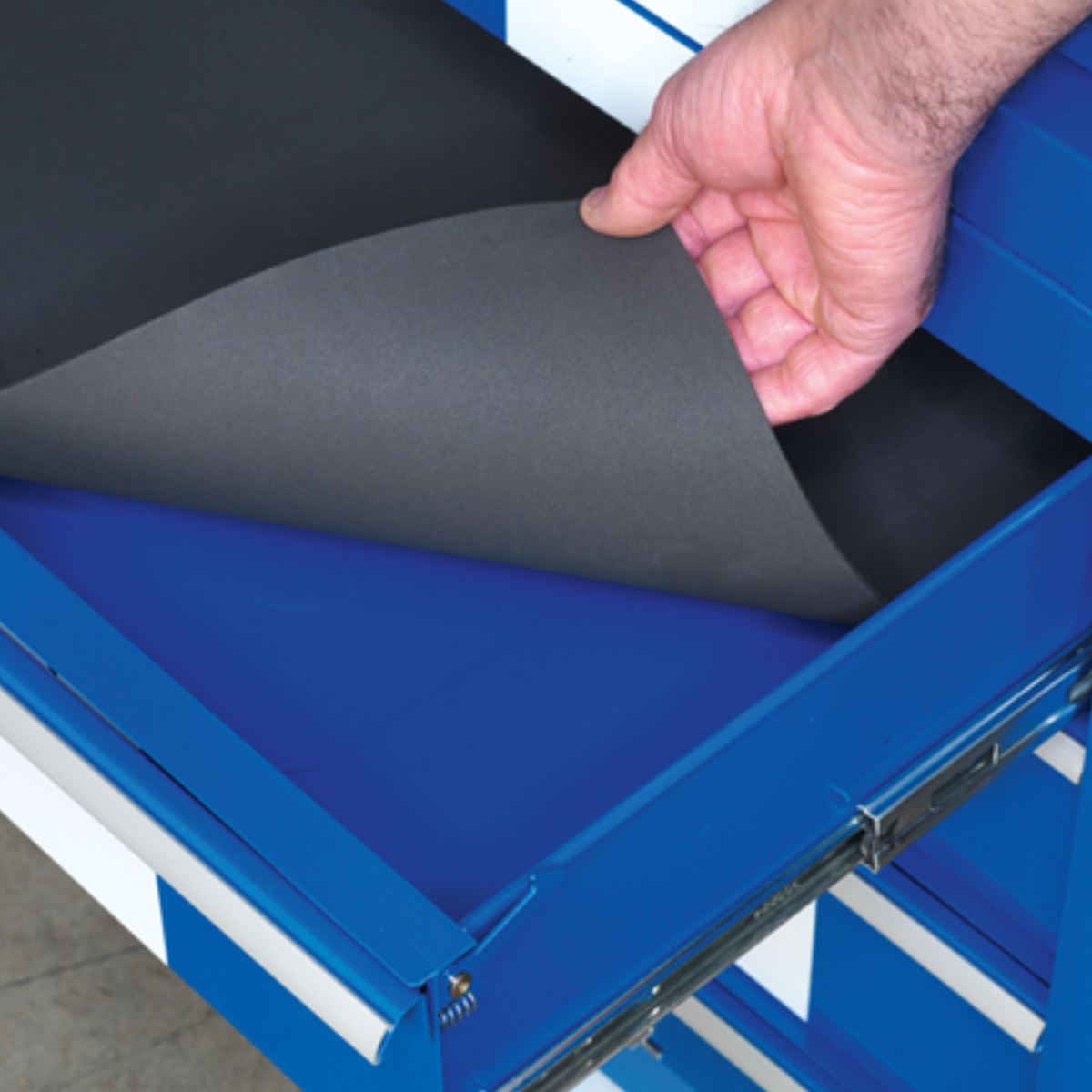 Sealey AP28COMBO2BWS 10 Drawer Retro Style Rollcab Blue and White