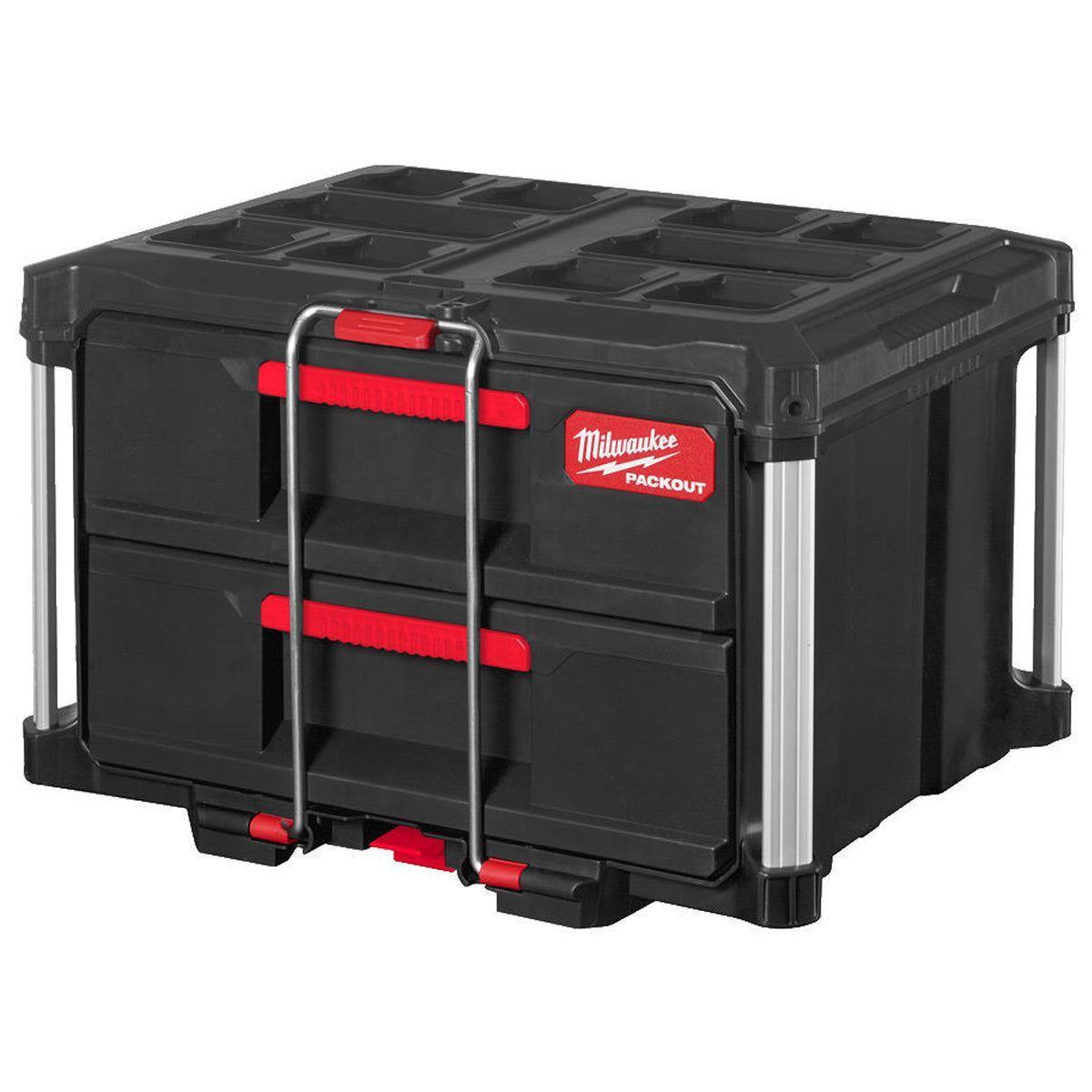 Milwaukee Packout Trolley Case With 2 Drawer Tool Box & 38L XL Cooler