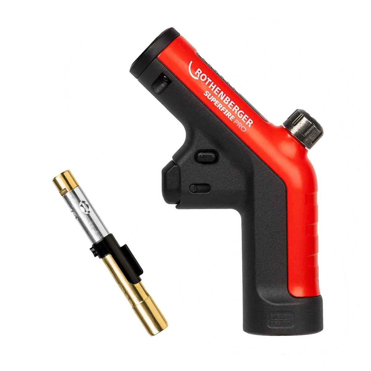 Rothenberger Superfire Pro Blow Torch Body - 1500004974 With Pin Point Burner Tip - 1500004977