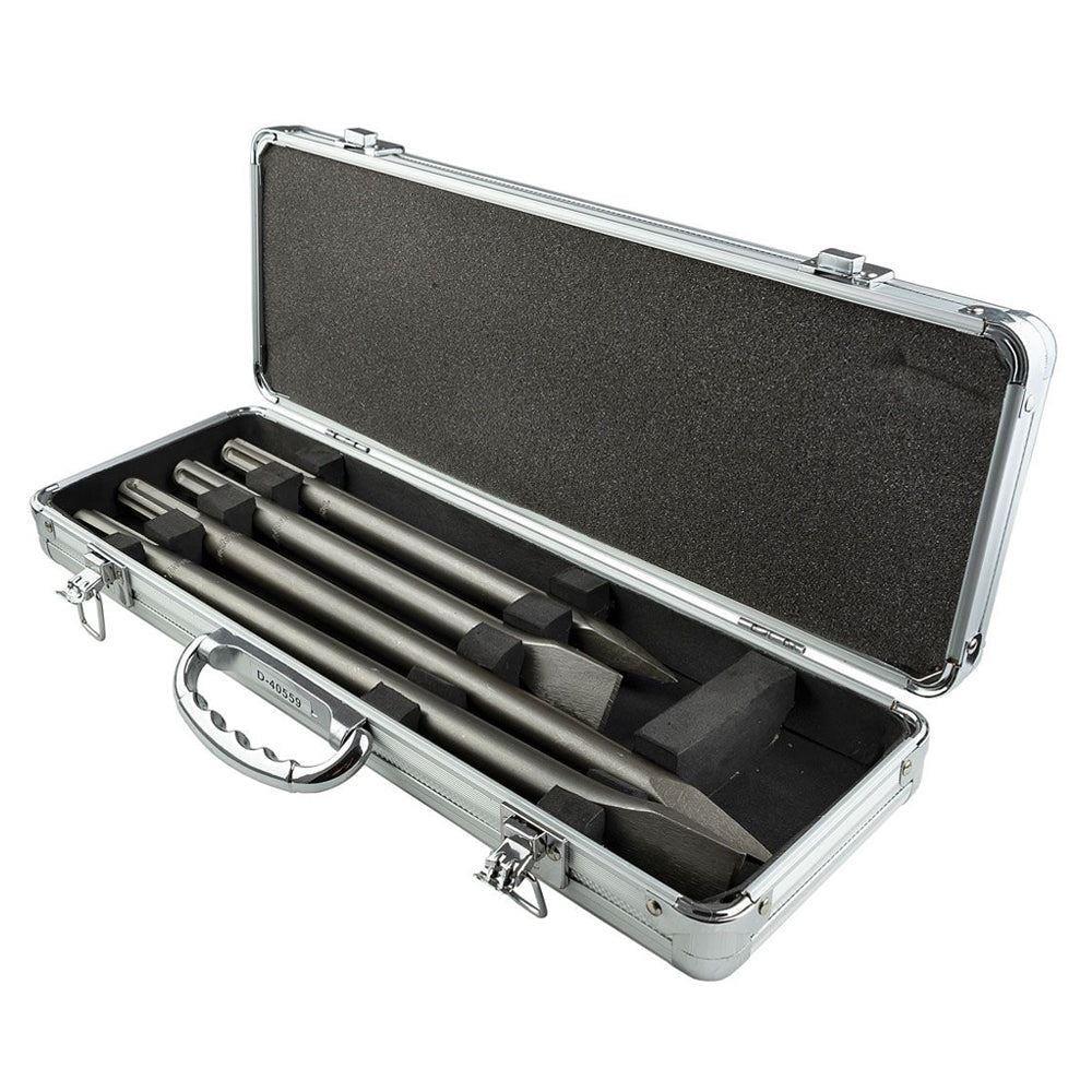 Makita HM0871C/2 SDS-MAX AVT Demolition Hammer 240V With 4 Piece Chisel Set