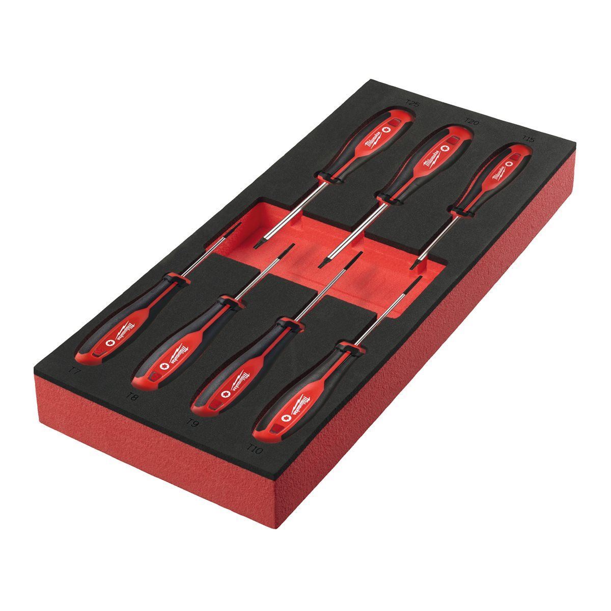 Milwaukee 7 Piece Torx Tri-Lobe Screwdriver Set in Foam Insert 4932492391