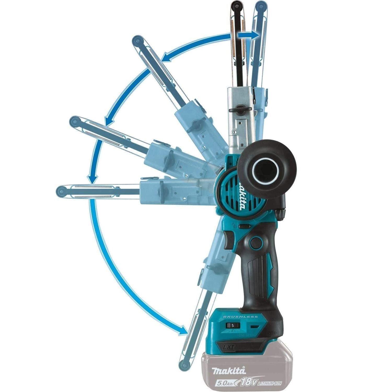 Makita DBS180Z 18V LXT Brushless Belt Sander With 1 x 3.0Ah Battery & Charger