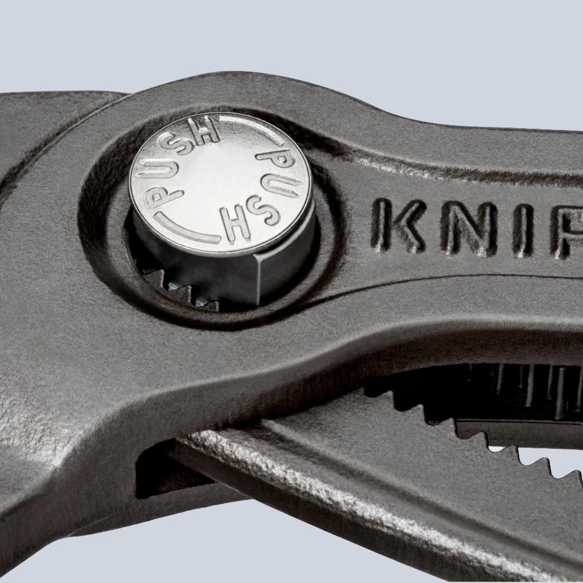 Knipex 250mm Cobra High-Tech Water Pump Pliers with Plastic Coated Grip 87 01 250 SB