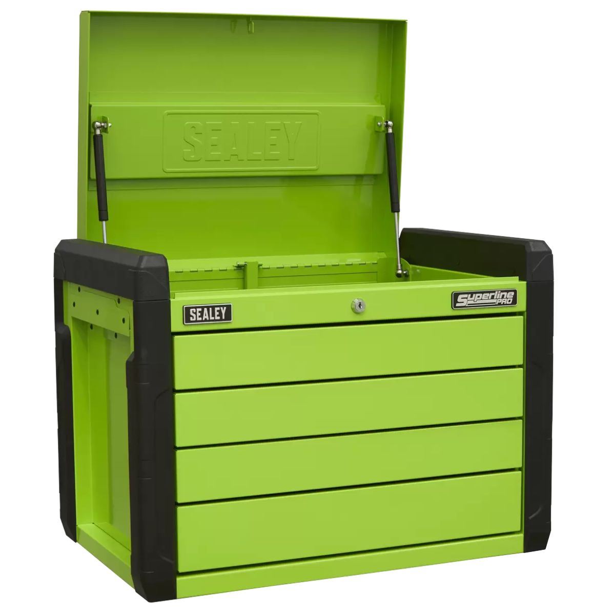 Sealey APPD4G 4 Drawer Push-to-Open Top chest Green