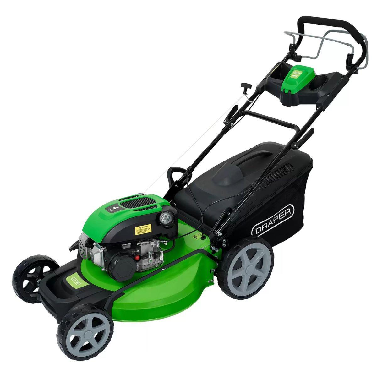 Draper 18DTP09 Self-Propelled Petrol Lawn Mower 508mm 169cc 4-Stroke Engine with 60L Collector 30276