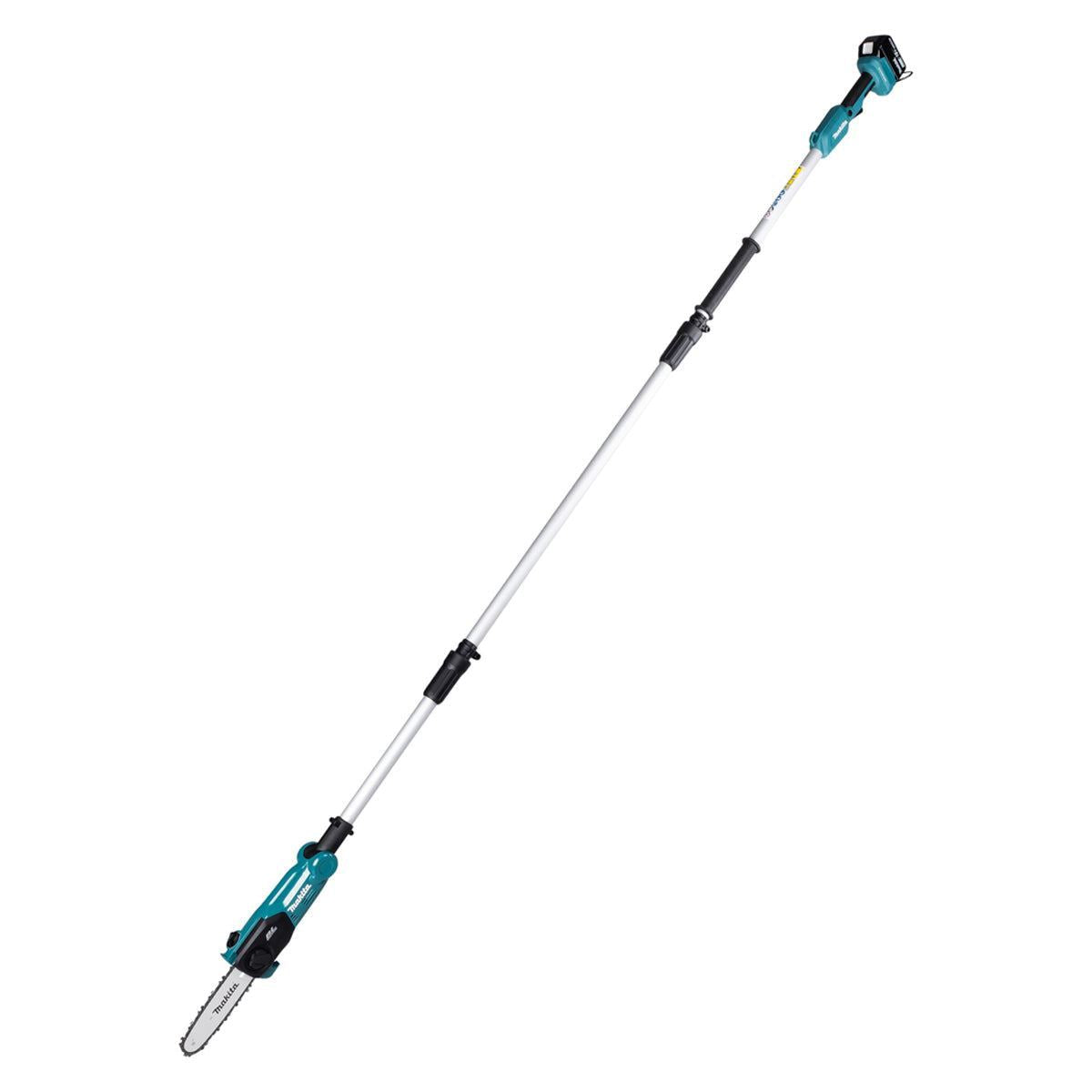 Makita DUA200RT 18V LXT Brushless 20cm Telescopic Pole Chainsaw With 1 x 5.0Ah Battery & Charger