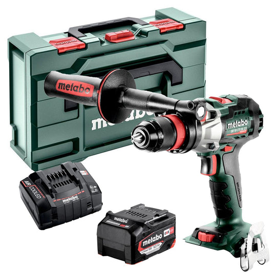 Metabo SB 18 LTX BL Q I 18V Brushless Combi Drill With 1 x 5.2Ah Battery Charger & Case