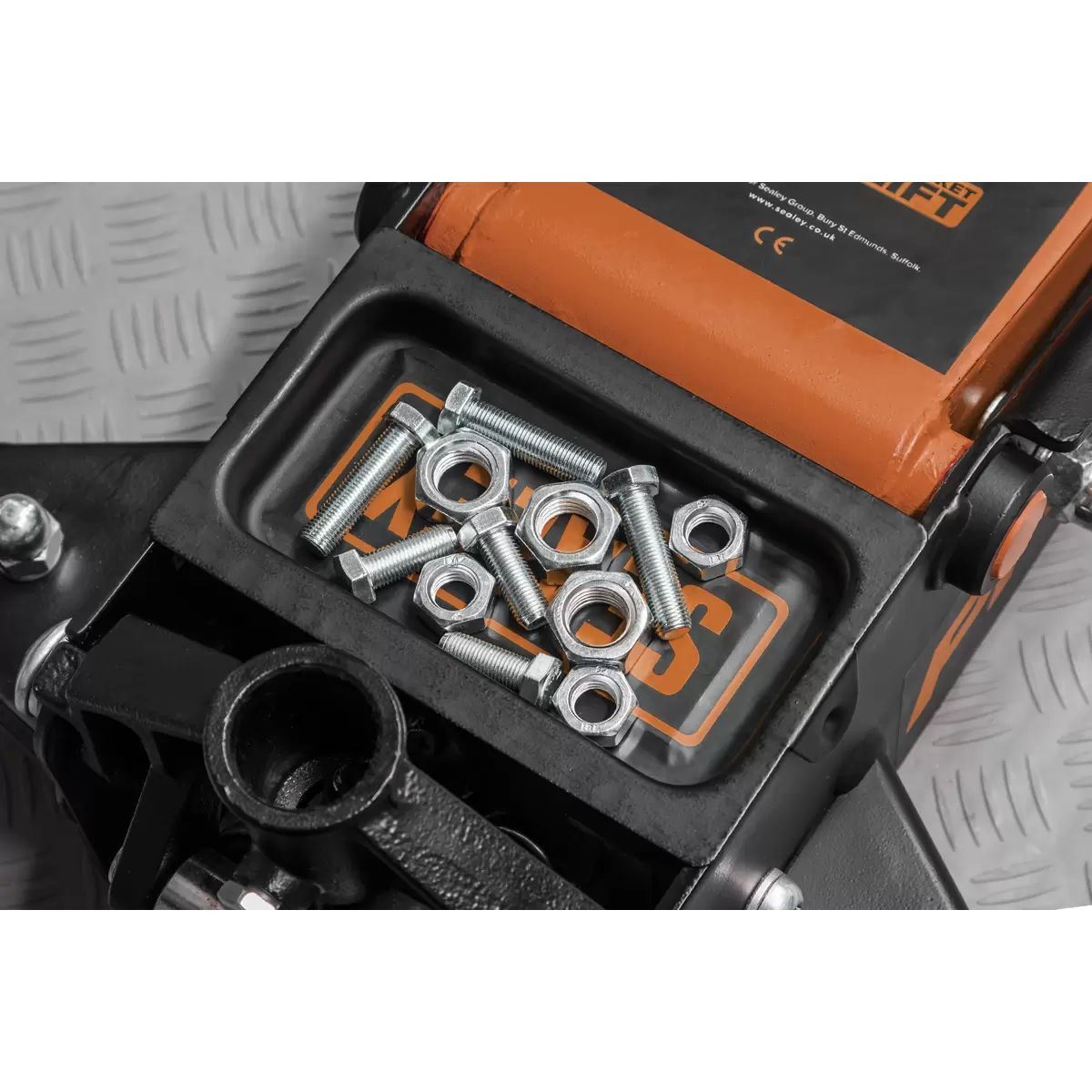 Sealey 3040AO Premier Trolley Jack 3 Tonne Ton Rocket Lift Orange Car Van Garage