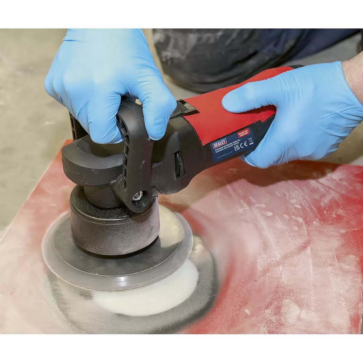 Sealey DAS149 Random Orbital Dual Action Sander/Polisher 150mm 230V