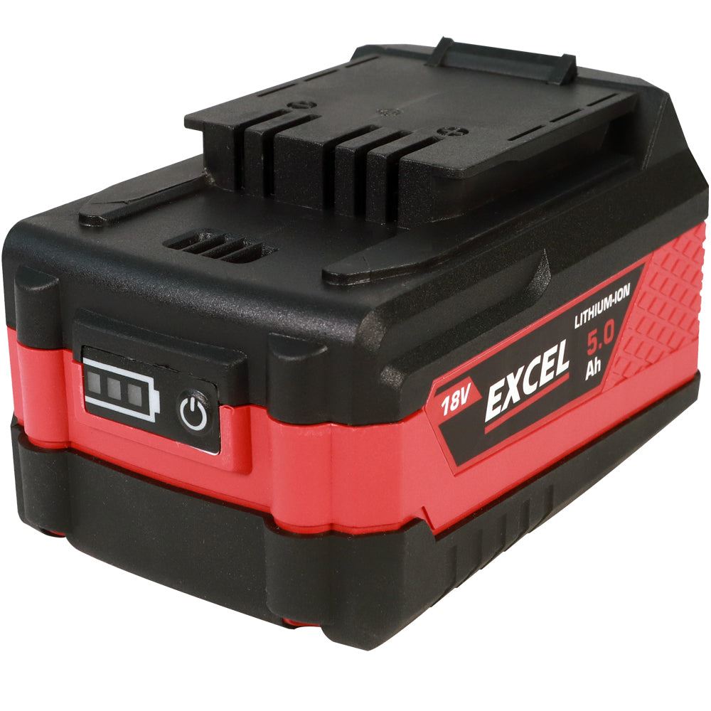 Excel 18V 5.0Ah Battery with Fast Battery Charger 2.3A