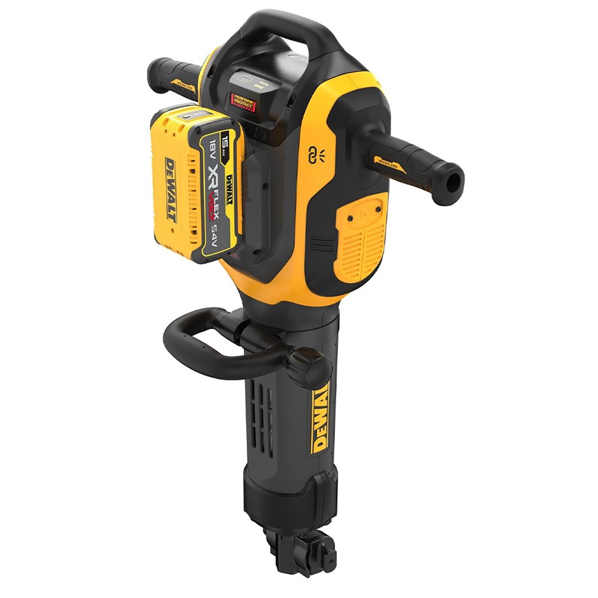 Dewalt DCH966Z2-GB 54V XR Flexvolt Brushless 28mm HEX Demolition Hammer with 2 x 5.0Ah Batteries & Charger