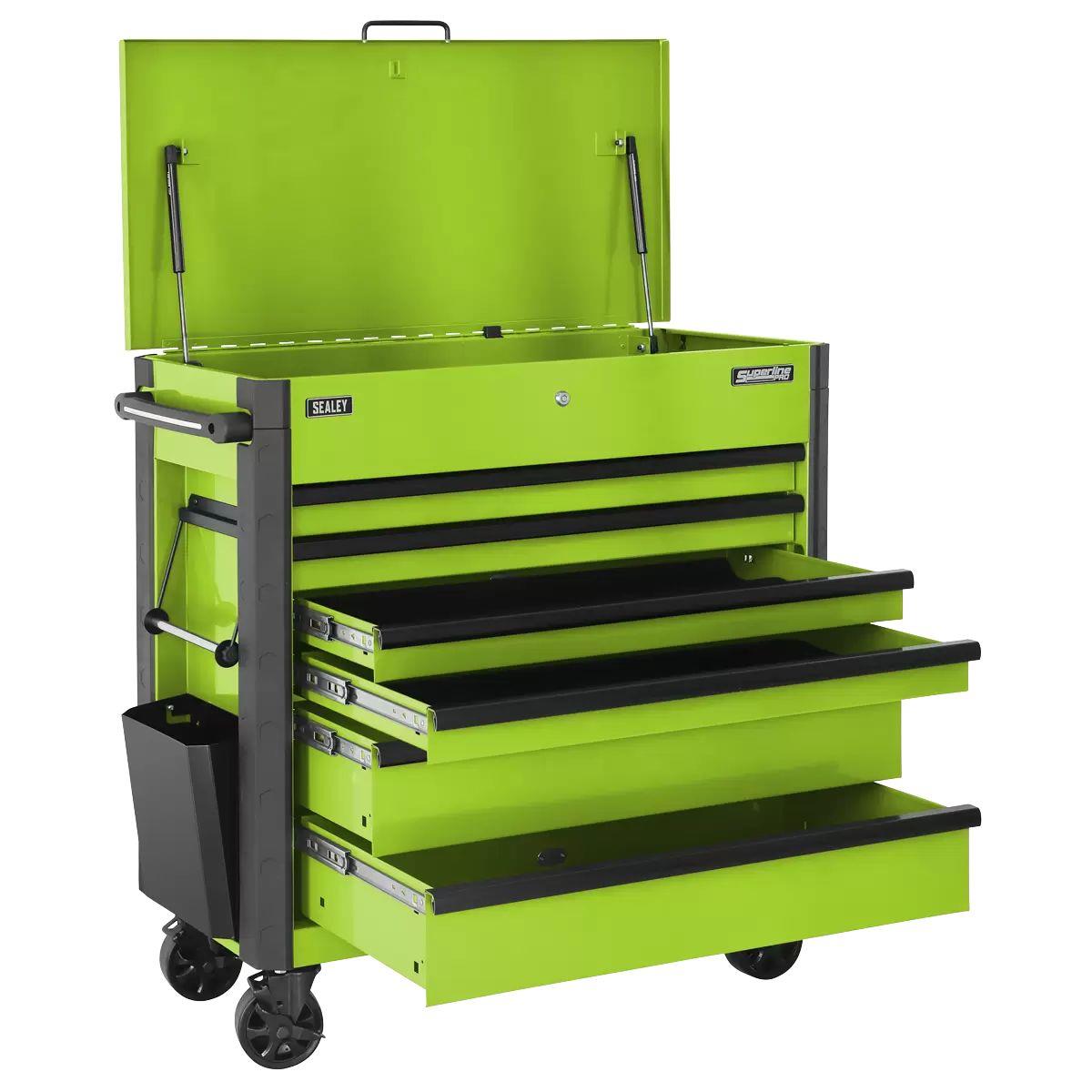 Sealey AP366HV Tool Trolley 6 Drawer Green