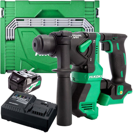 Hikoki DH18DPAJ3Z 18V Brushless SDS+ Rotary Hammer Drill with 1 x 2.5Ah/5.0Ah Battery & Charger