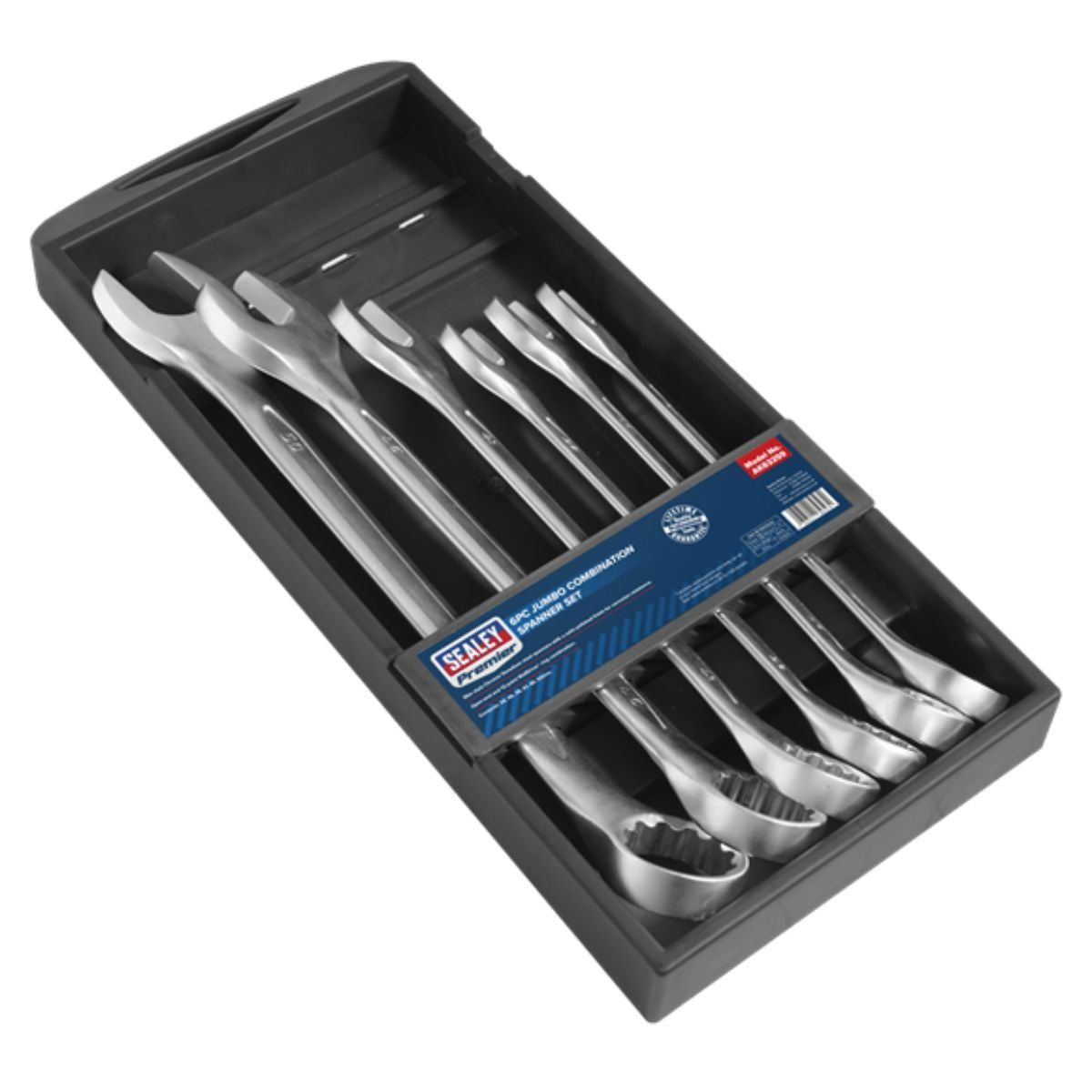 Sealey AK63259 Super Jumbo Combination Spanner 6pc Set