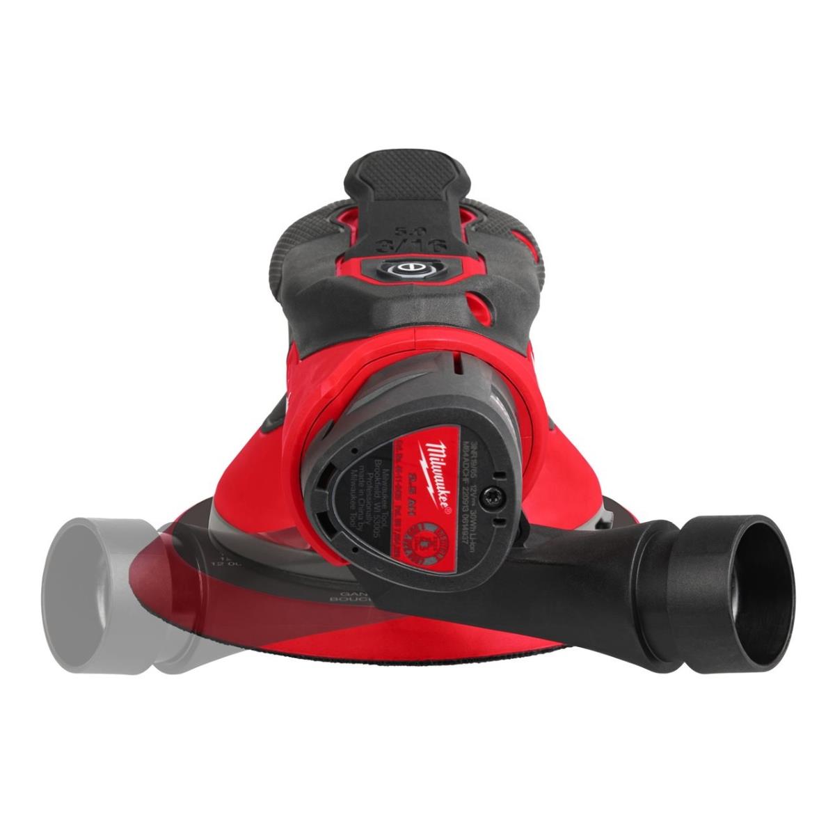 Milwaukee M12FROS5-502X 12V Brushless 150mm Random Orbital Sander with 2 x M12HB5 5.0Ah Battery, Charger & Case 4933493652