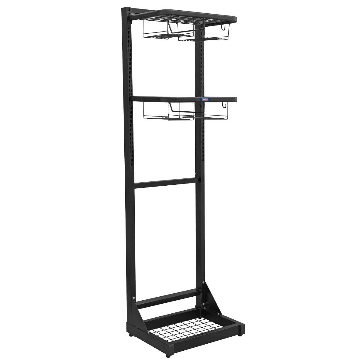 Sealey MS081FS Freestanding Motorcycle Helmet & Gear Storage