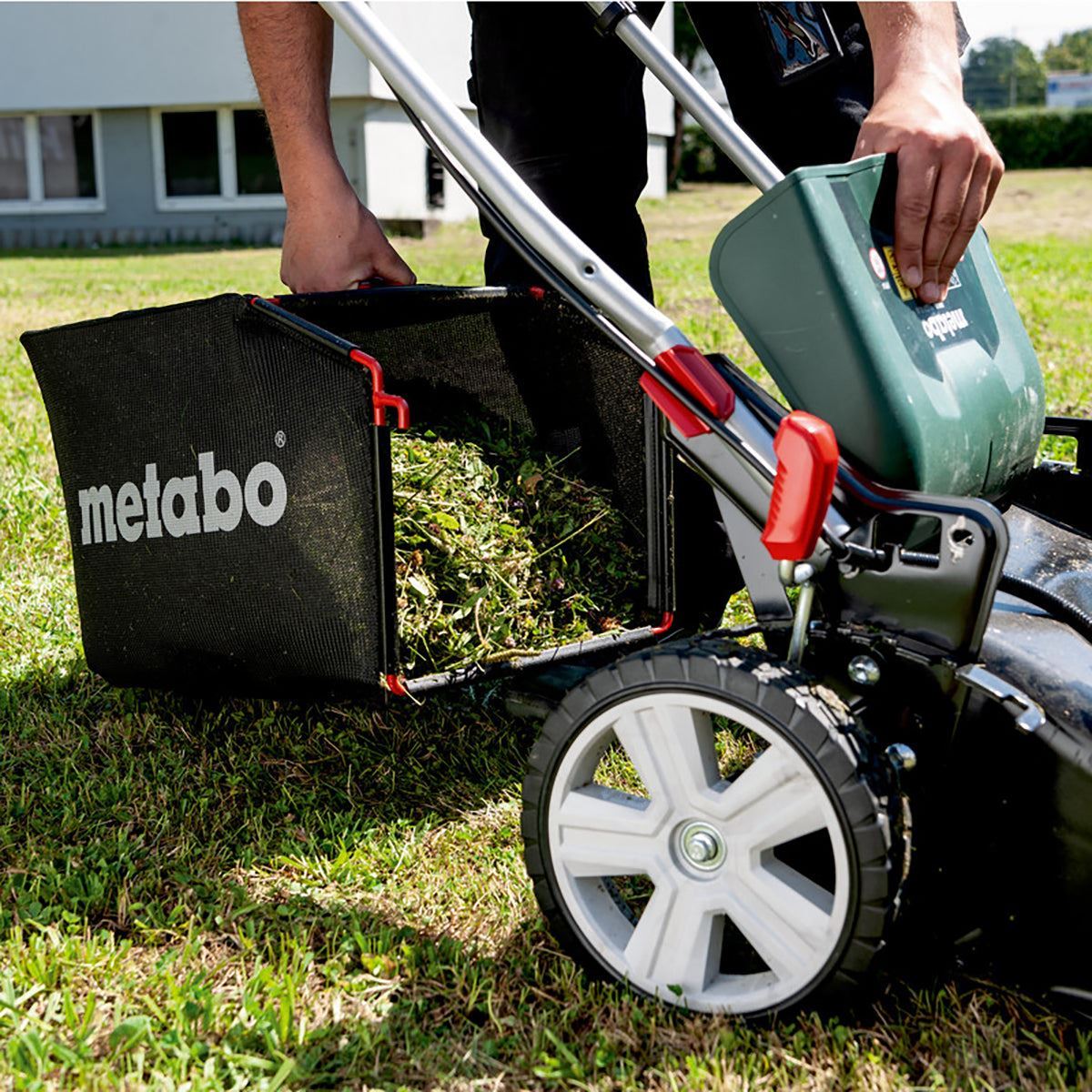 Metabo RM 36-18 LTX BL 46 36V Brushless 46cm Lawn Mower with 2 x 8.0Ah Battery & Charger