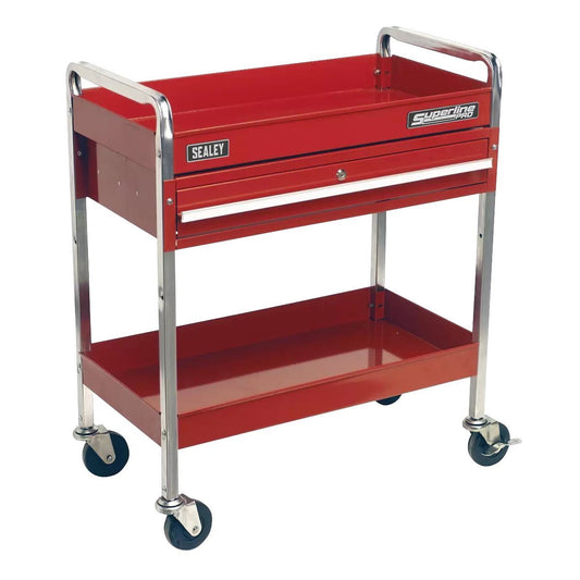 Sealey CX101D 2-Level Heavy-Duty Trolley with Lockable Drawer
