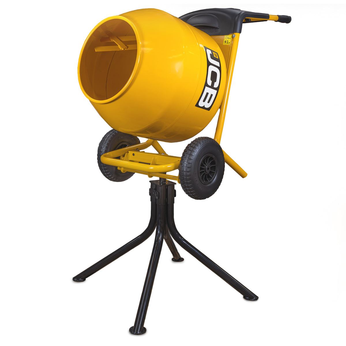 JCB CM150E Electric 134L Seam Welded Cement Mixer 550W 100L Working Capacity 230V