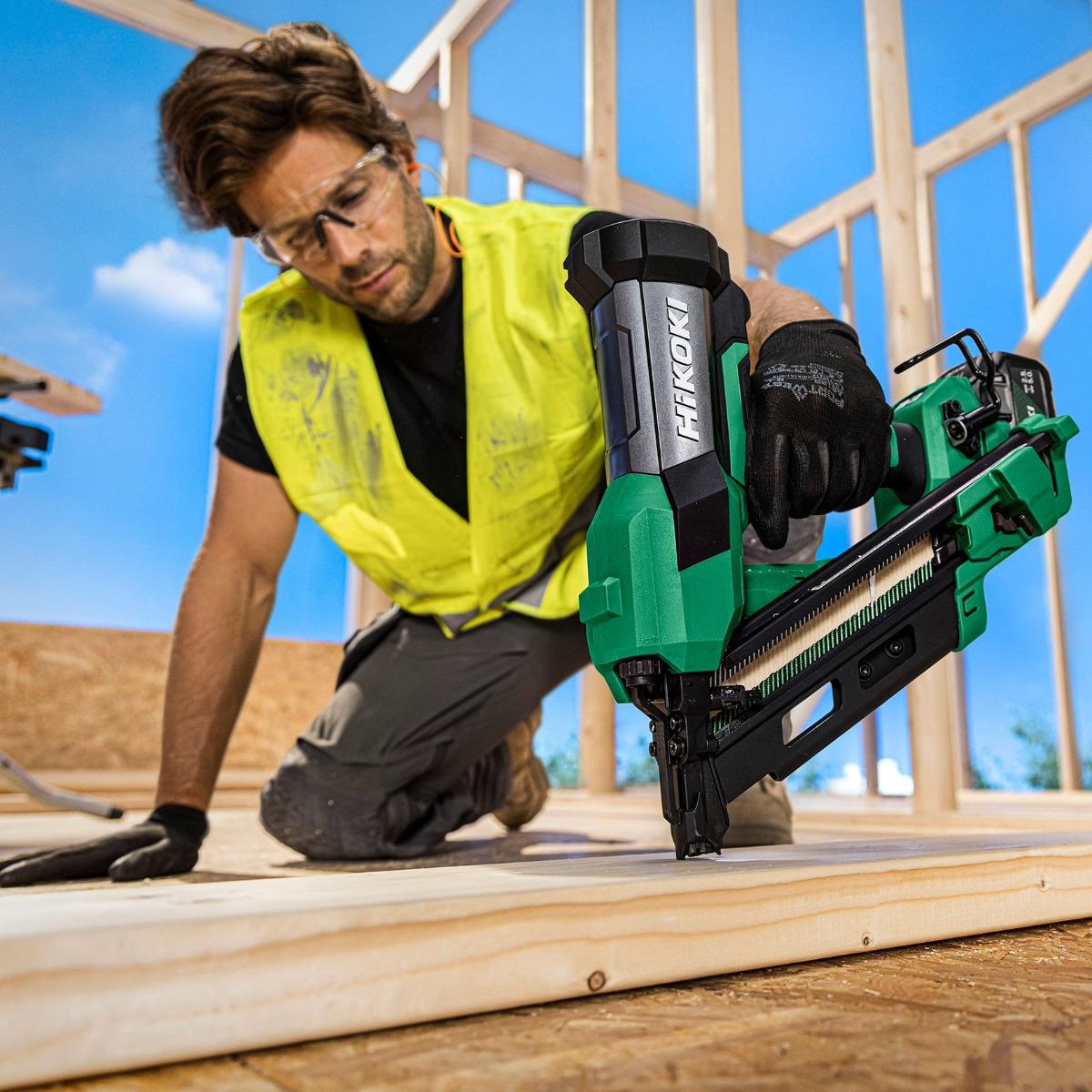 HiKOKI NR1890DCB 18V 90mm Brushless Speed Series First Fix Framing Nailer Body Only in Case
