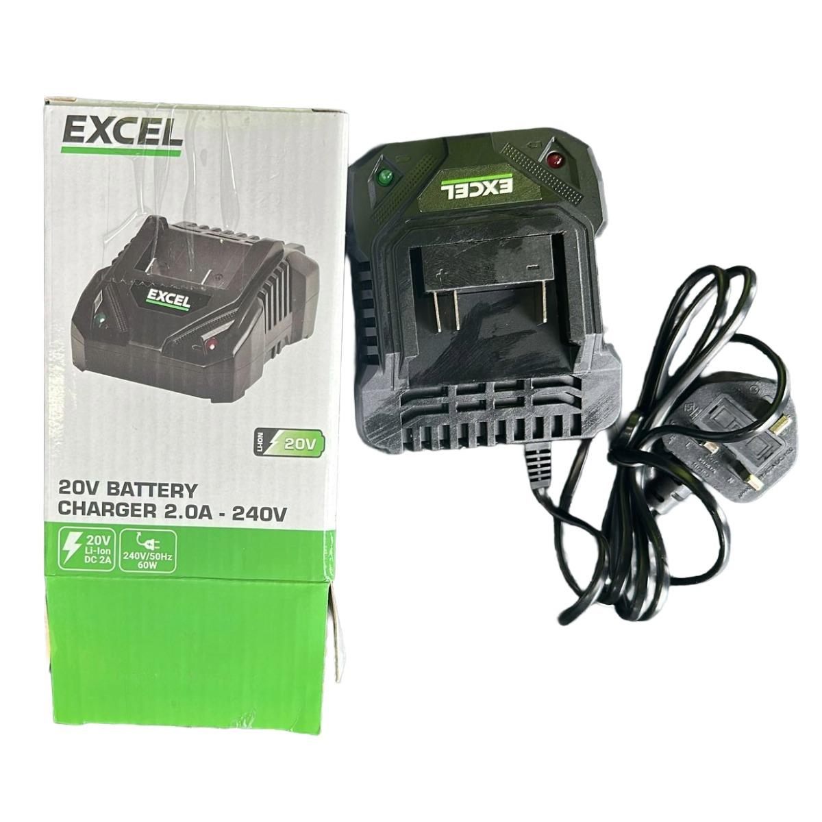 Excel 20V 2.0A Battery Charger  Item Condition Used