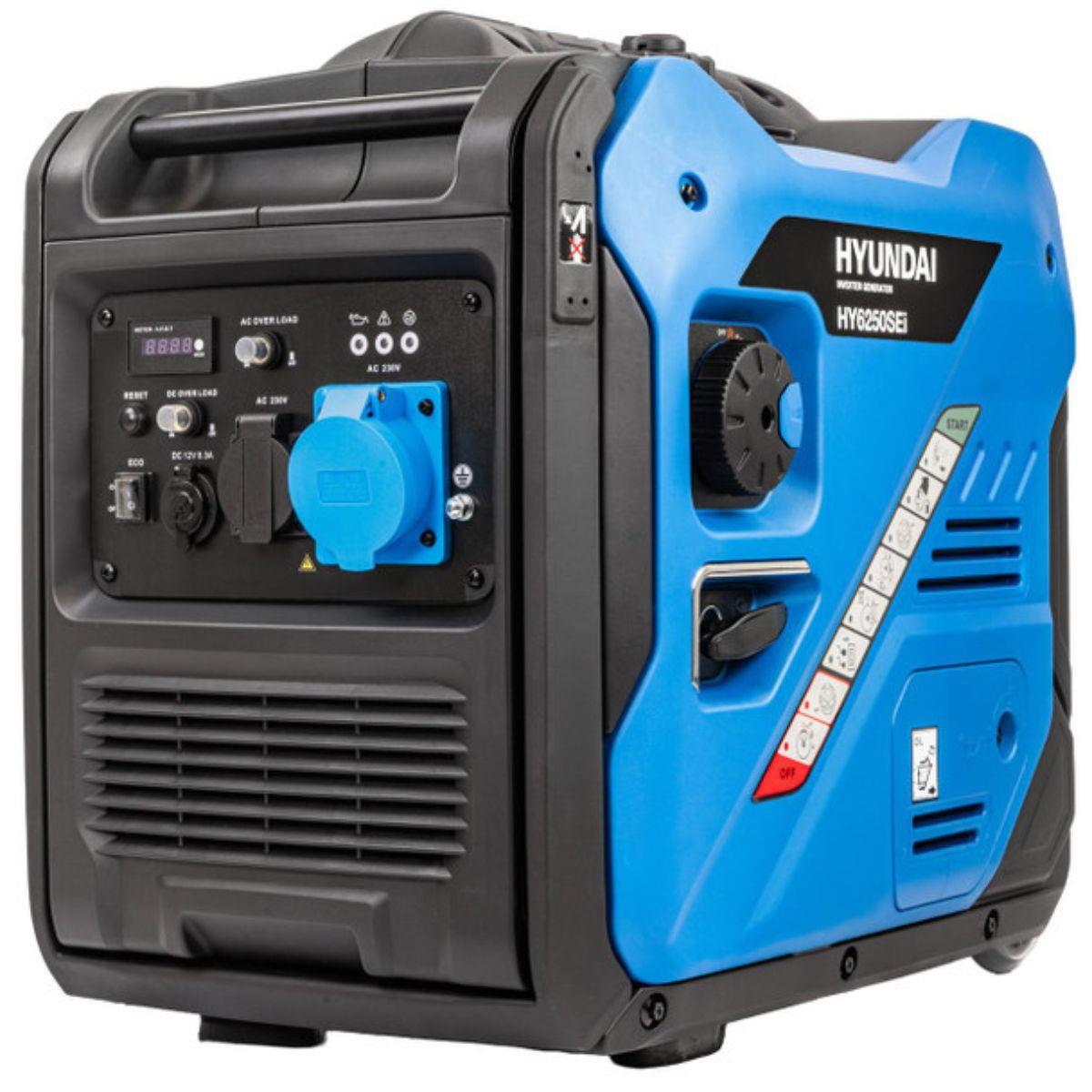 Hyundai HY6250SEi Inverter Generator Electric Start Pure Sine Wave 230V/5500W