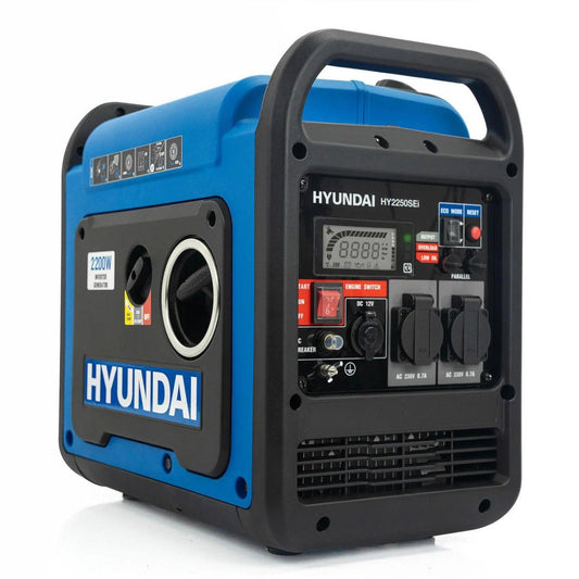 Hyundai HY2250SEI Petrol Inverter Generator with Electric/Recoil Start 2200W/230V