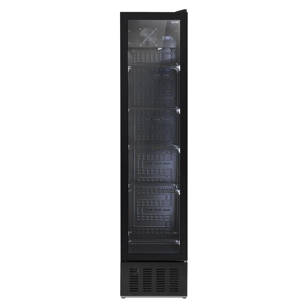 Sealey DH440 Baridi Tall Drinks/Bar Fridge with Digital Controls & Auto Defrost 160L Black