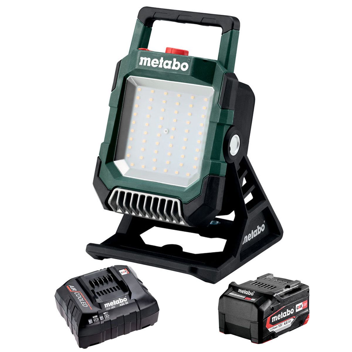 Metabo BSA 18 LED 4000 18V Site Light with 1 x 4.0Ah Battery & Charger