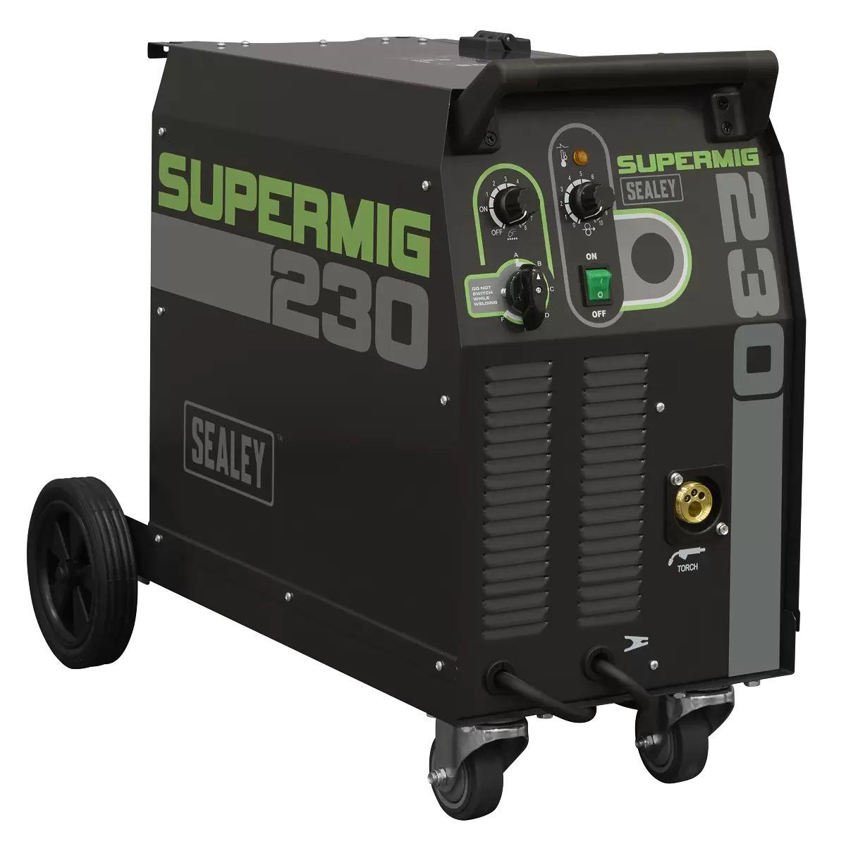 Sealey SUPERMIG230 Professional MIG Welder 230A with Binzel Euro Torch 230V