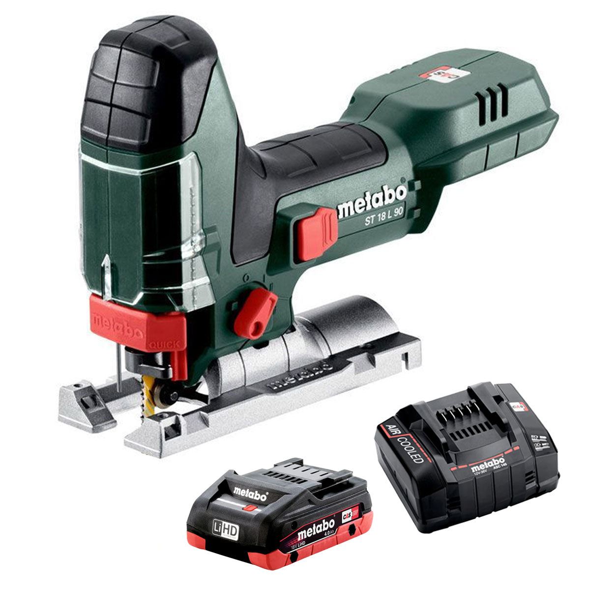 Metabo ST 18 L 90 18V Body Grip Jigsaw  with 1 x 4.0Ah Battery & Charger