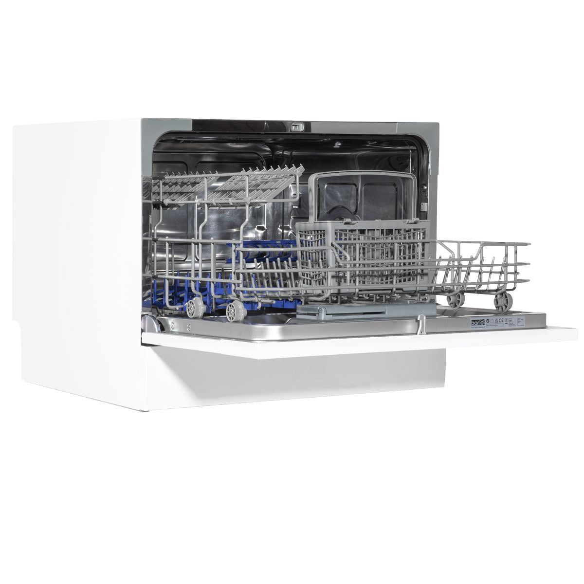 Sealey DH83 Baridi Tabletop Dishwasher 6 Place Settings 6.5L Capacity White 230V